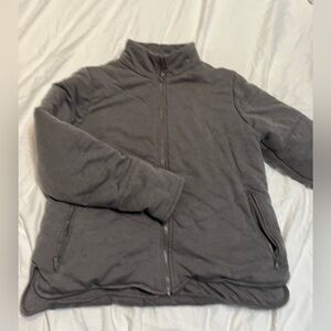 Three dots brand Gray Zip-Up Jacket